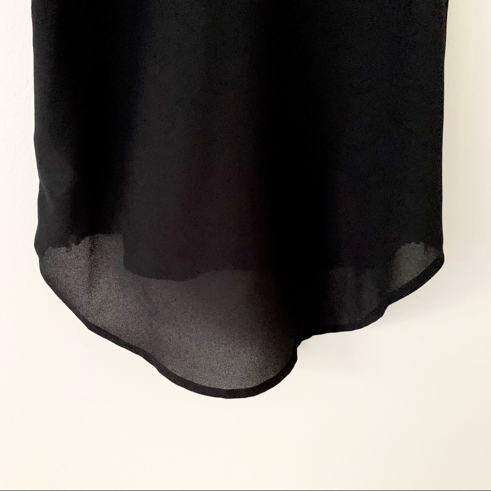 | madison black zipper side sleeveless blouse | - Picture 7 of 10